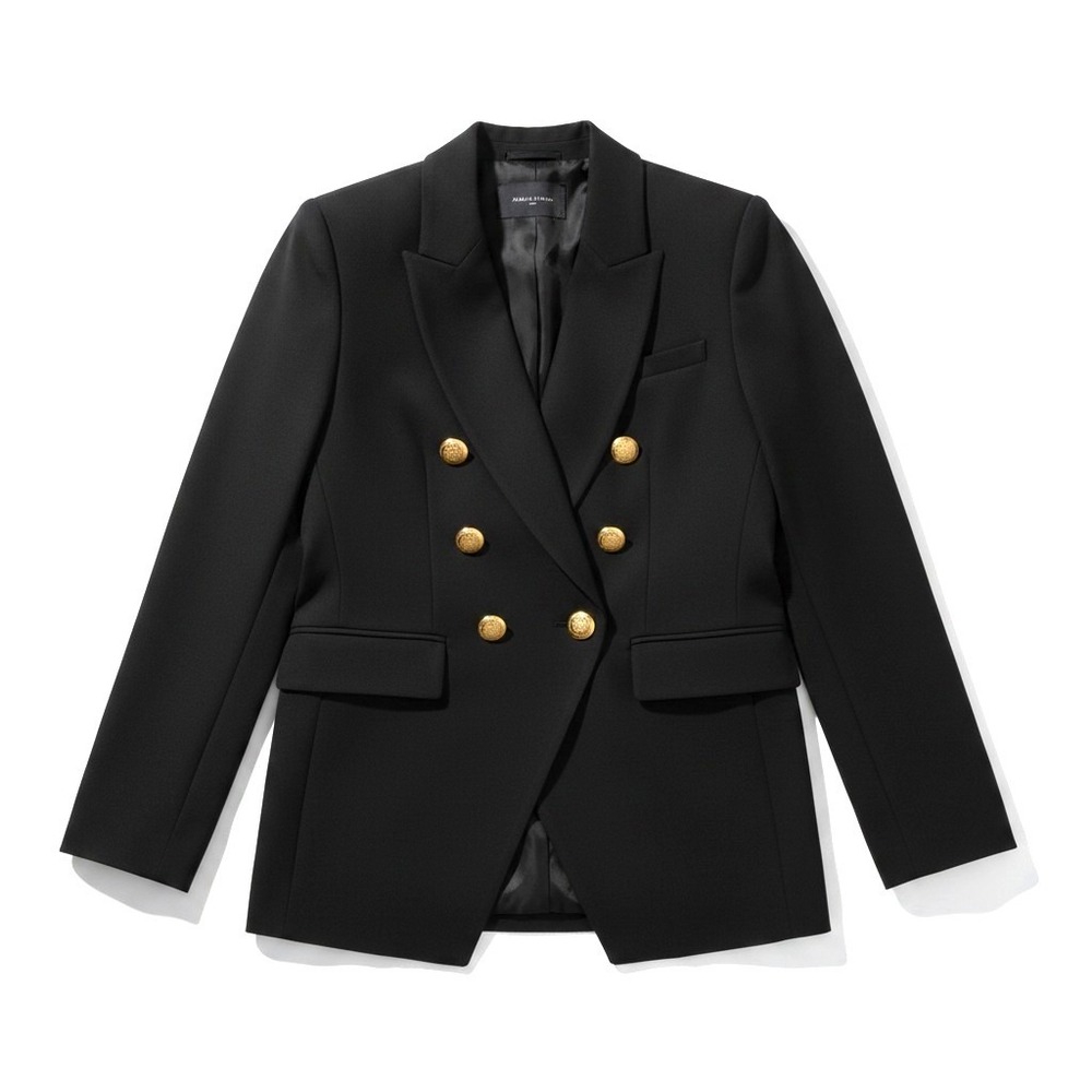 Quince Scuba Black Convertible Blazer Size S